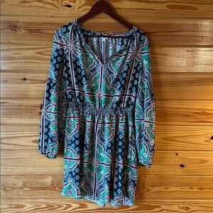 Crown & Ivy Multicolor Patterned Dress